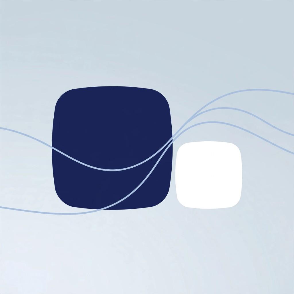 Navy and white rounded squares with flowing lines representing Sidecar for bigger parallel work